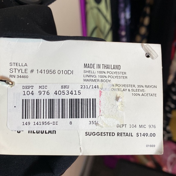 London Fog Black Trench Coat Stella removable lining Limited Edition Size 8 - Picture 12 of 13